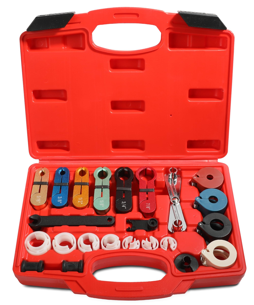 Master Quick Disconnect Tool Kit 22pcs for Fuel Line Automotive Air Conditioner and Transmission Oil Cooler Line