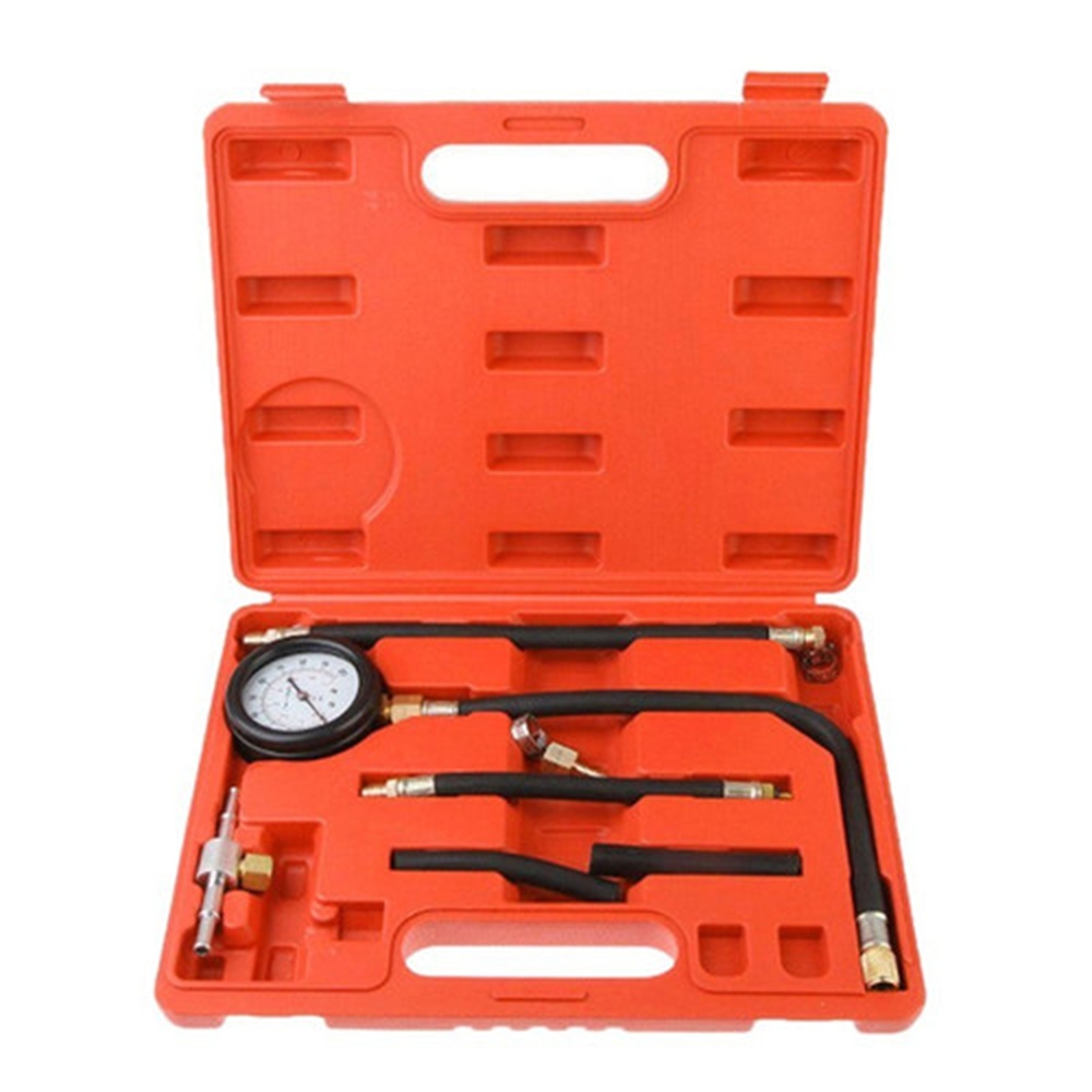 Fuel Pressure Tester, TU-113 Petrol Fuel Pressure Gauge Tester Fuel Injection Pump Diagnostic Tool Fuel Pressure Gauge Kit