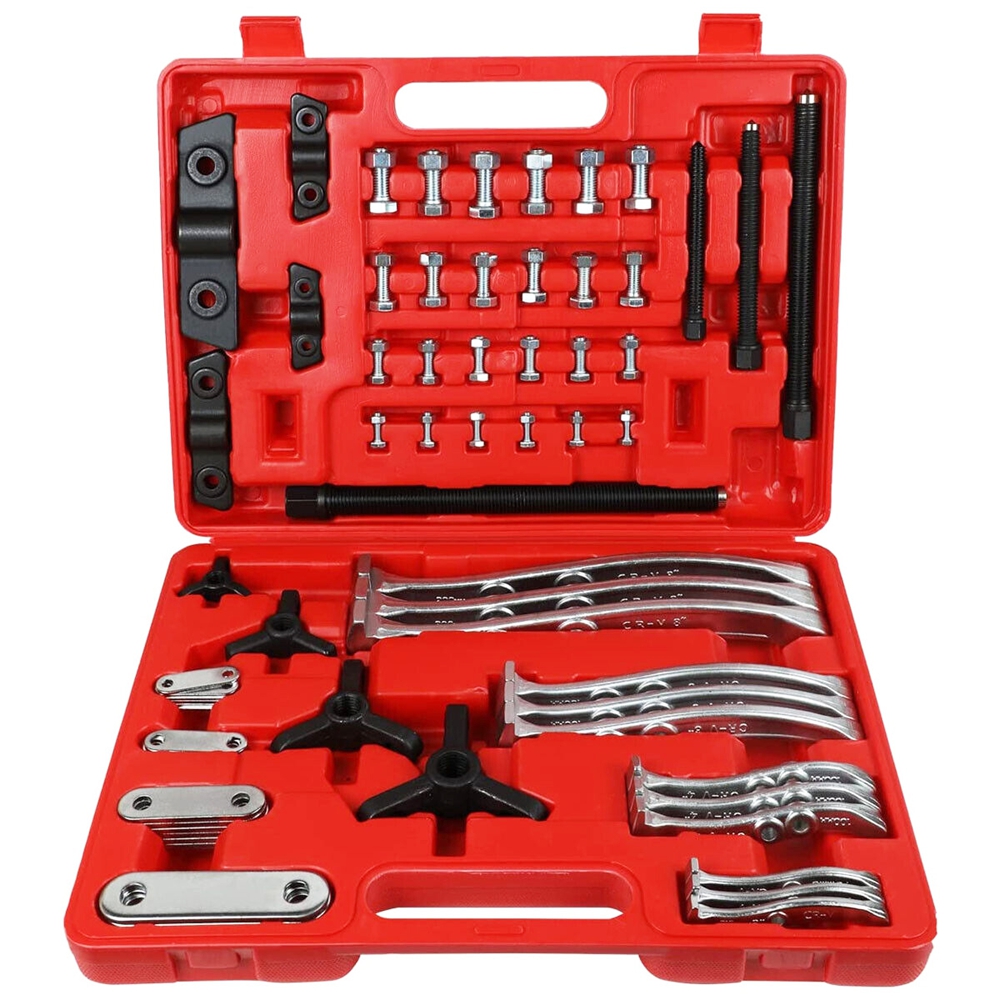 72pcs Professional Bearing Separator and Gear Hub Puller Set for Auto Repair Tool Kit, Convenient Carrying Case Included