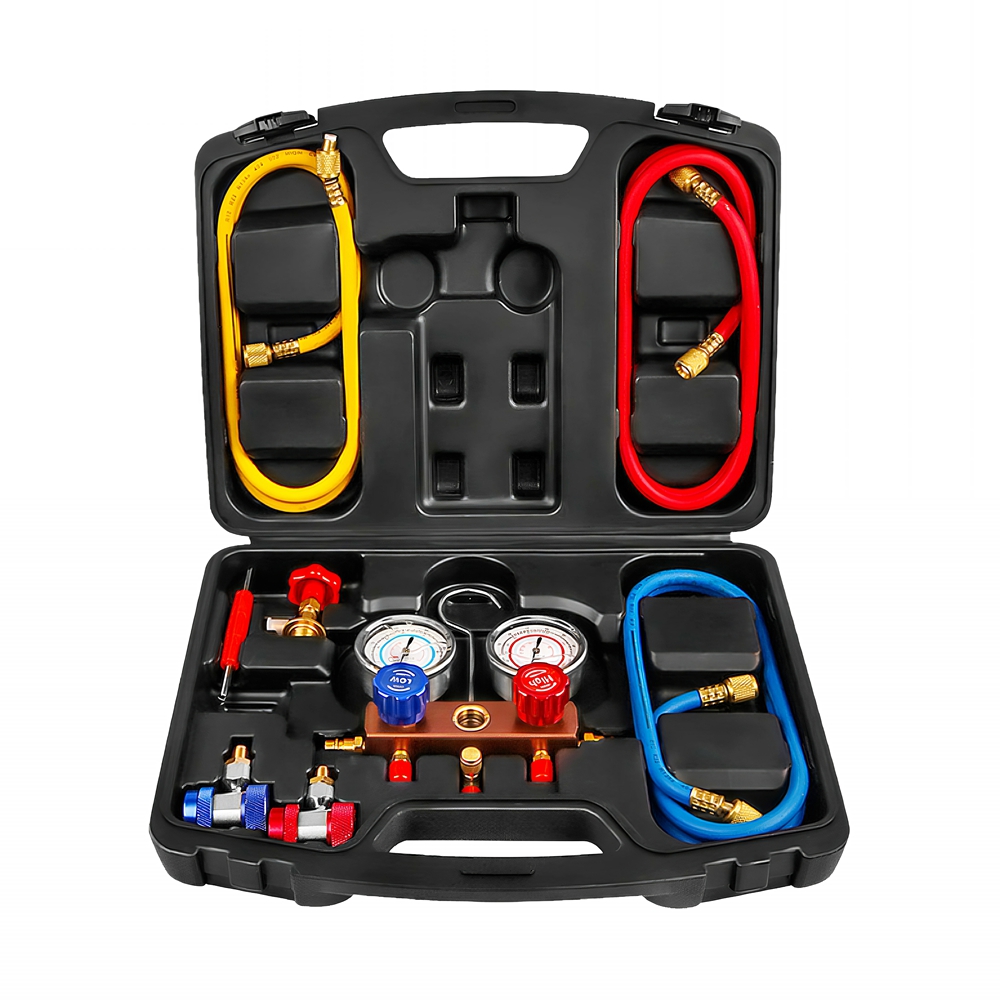 Refrigerant Gauges Charging Set Air Conditioning Ac Gauge Set For Car