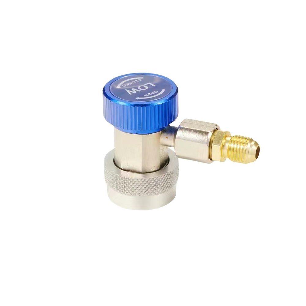 A/C R134A Adapter Set - Quick Coupler Hose Connector, Puncture Style R134A Can Tap, Tank Adapter and Valve Core Remover