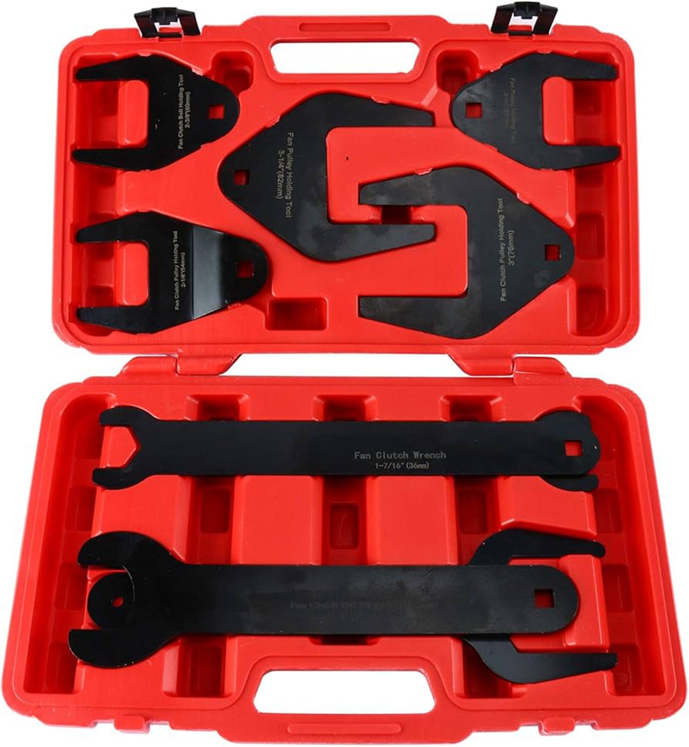 10Pcs Fan Clutch Wrench Set Foreign and Domestic Clutch Remover Installer Vehicle Tool