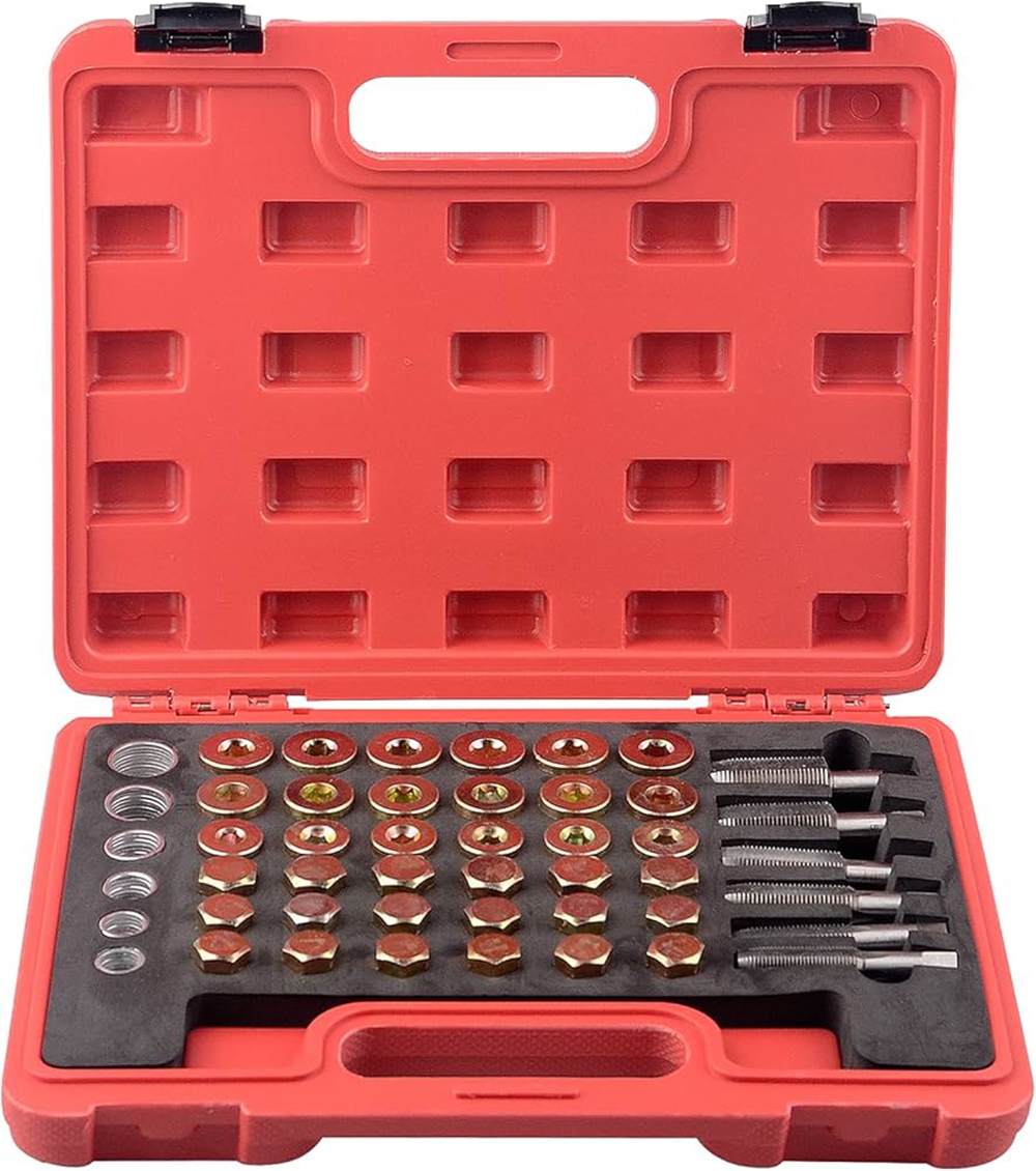 114-Piece Oil Pan Thread Repair Oil Pale Screw Repair Kit M13 x 1.25 | M13 M15 M17 M20 M22 x 1.5
