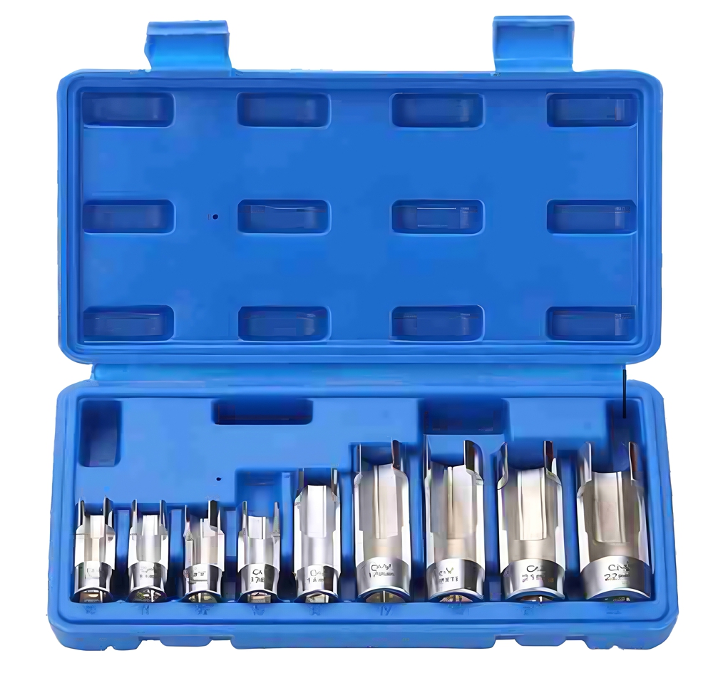  9PC DIFFICULT ACCESS SOCKET SET 10 - 22MM