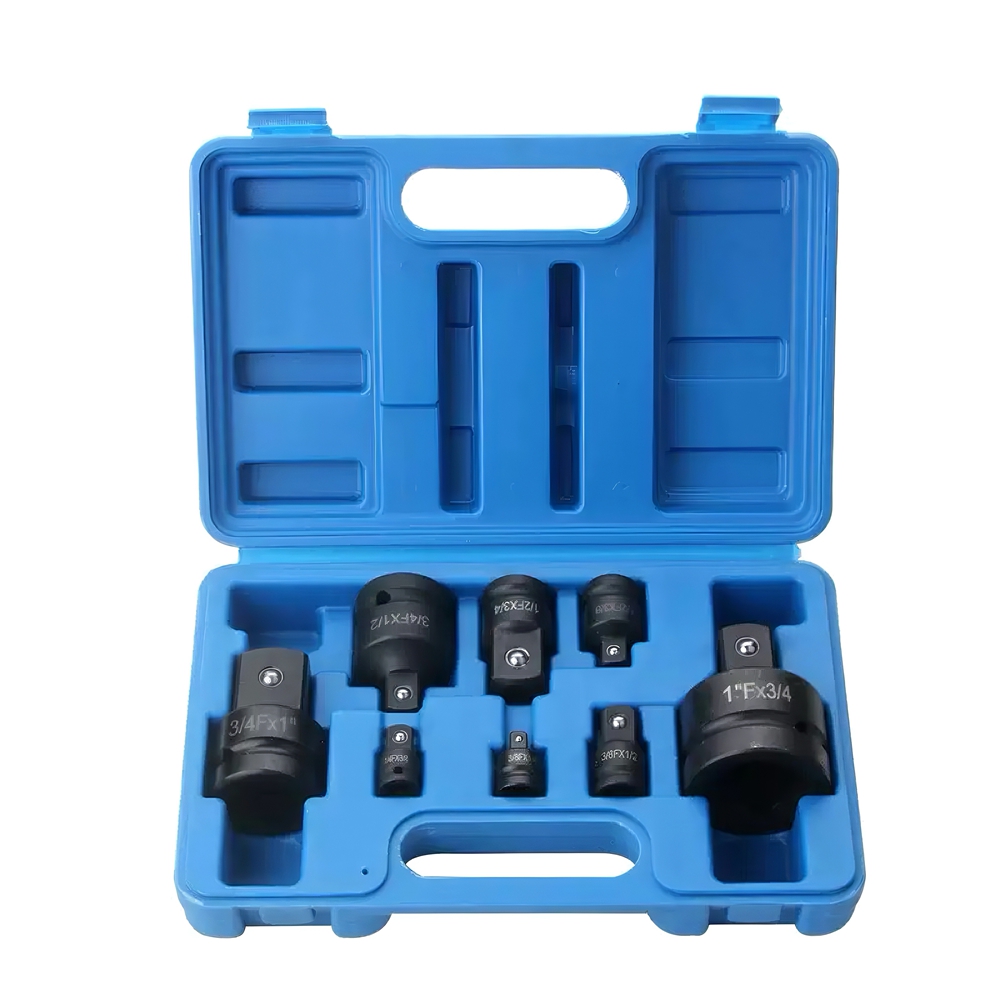 Impact Socket Adapter Set, 8 Pcs Chrome Drive Socket Adapter Converter Reducers for Impact Driver Conversions Wrench (1, 3/4, 1/2, 3/8, 1/4)