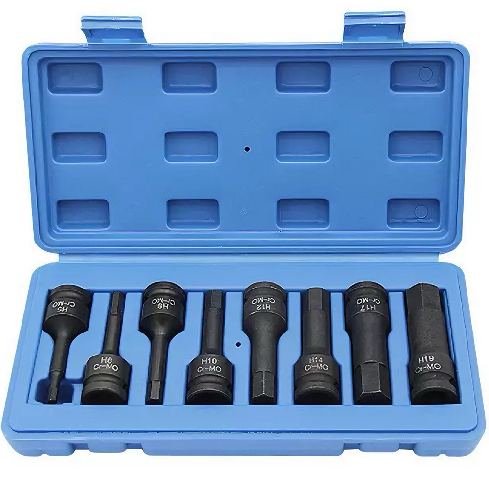 1/2 Inch Drive Master Impact Hex Bit Set, Hex Driver