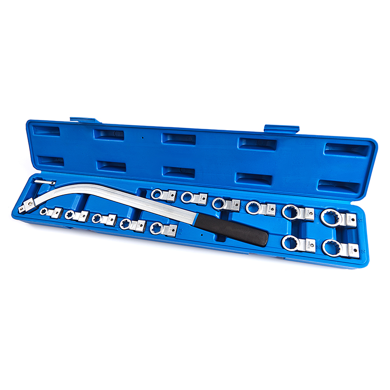 15Pcs Universal Auxiliary Idler Belt Tensioner Pulley Removal Tool Kit, Serpentine Tension Wrench Set, Engine Timing Tensioning Nut Bolt Screw Remover